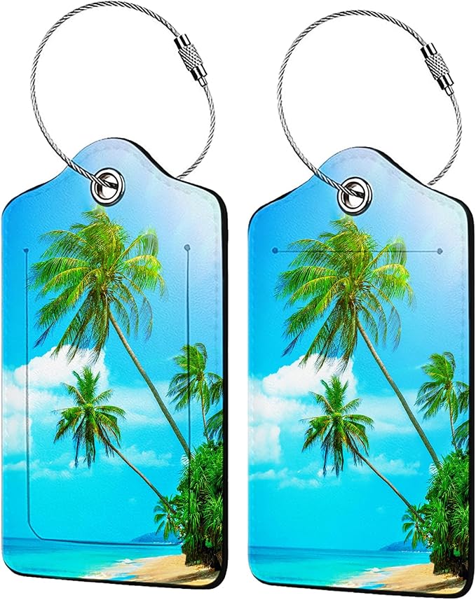 Swaying Palm Trees 2-Pack Luggage Tags by Unknown