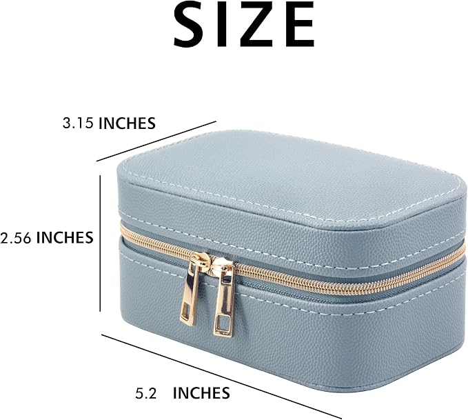 Travel Jewelry Case Bulk Of 2 For Women Weekend, PU Leather Compact Jewelry - Image 4