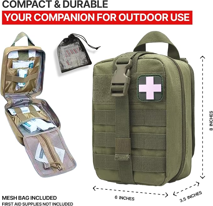 MOLLE Rip Away EMT First Aid IFAK Pouch Medical Empty Bag - Image 2