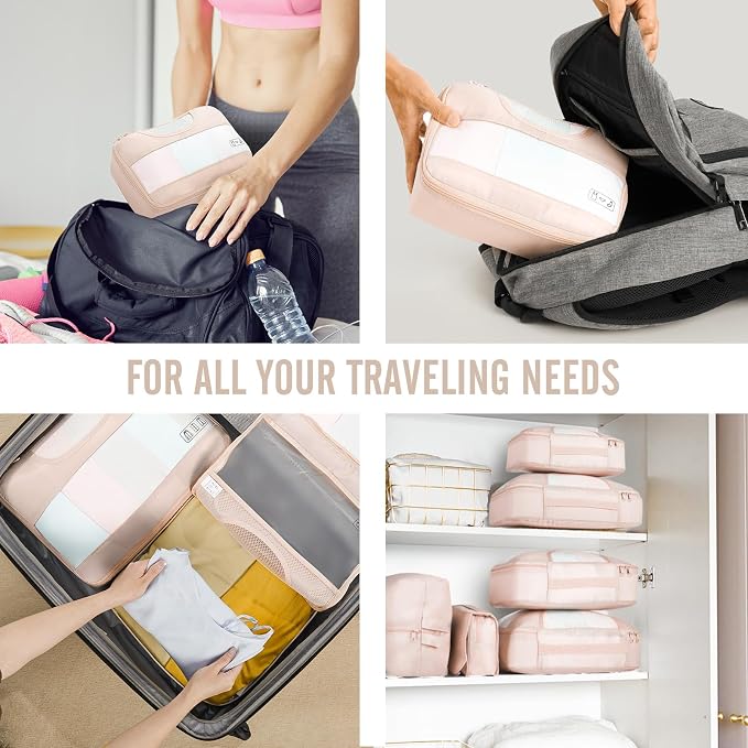 Veken 8 Set Packing Cubes for Travel, Beach Vacation Essentials Accessories for - Image 7