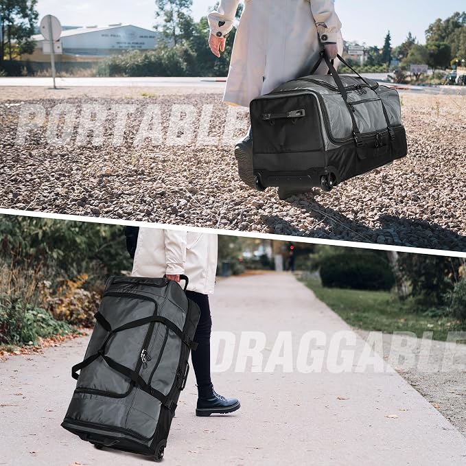 REDCAMP Large Rolling Duffle Bag - Image 7