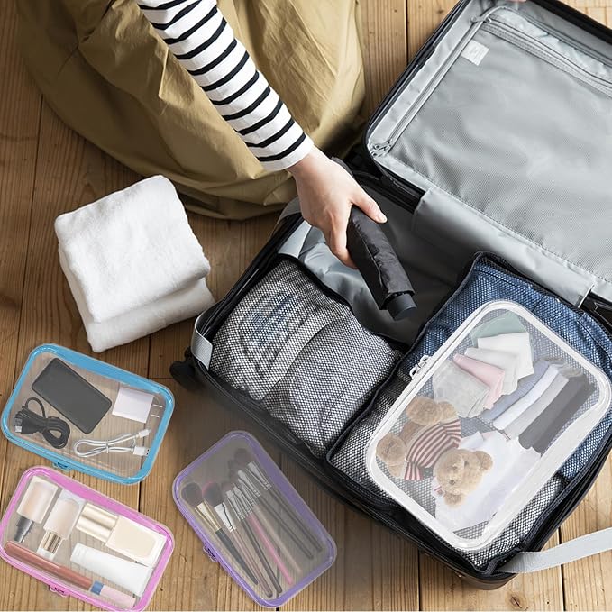 4PCS Clear Hard Zipper Case - Image 5