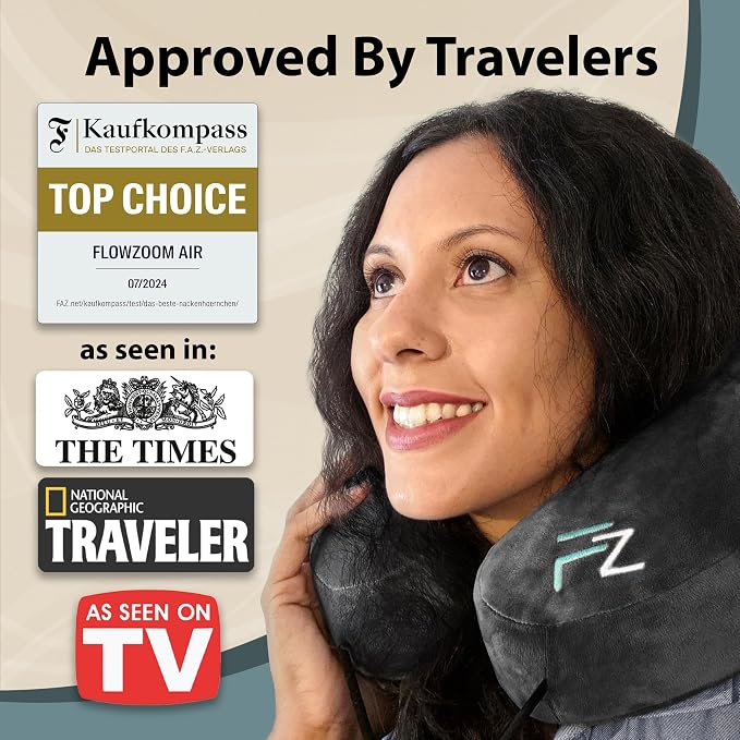 Air Inflatable Neck Pillow for Traveling on Plane - Image 8