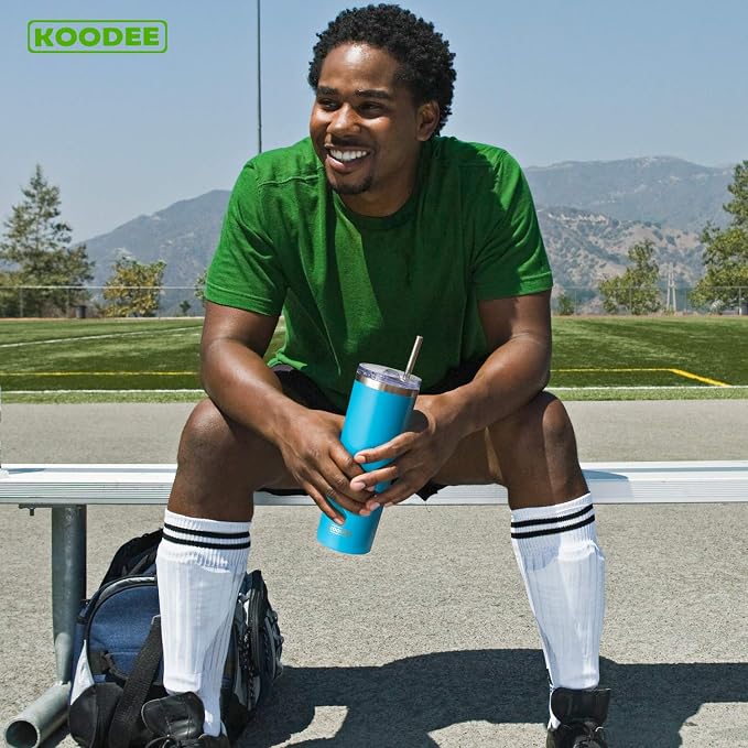 koodee 20 oz Stainless Steel Skinny Tumblers Double Wall Insulated Water - Image 6