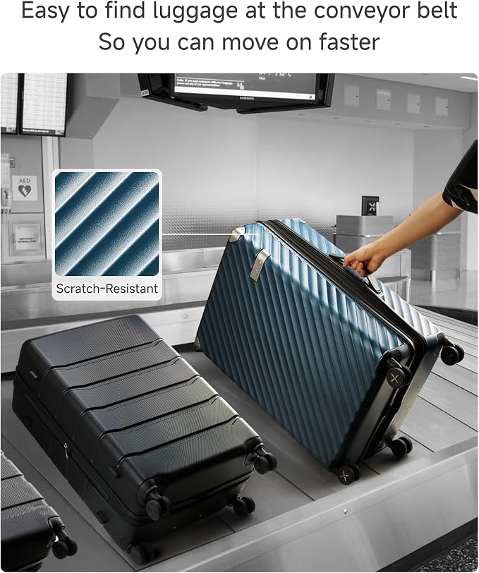LUGGEX Luggage with Spinner Wheels, Polycarbonate Expandable Hard Shell Suitcase - Image 7
