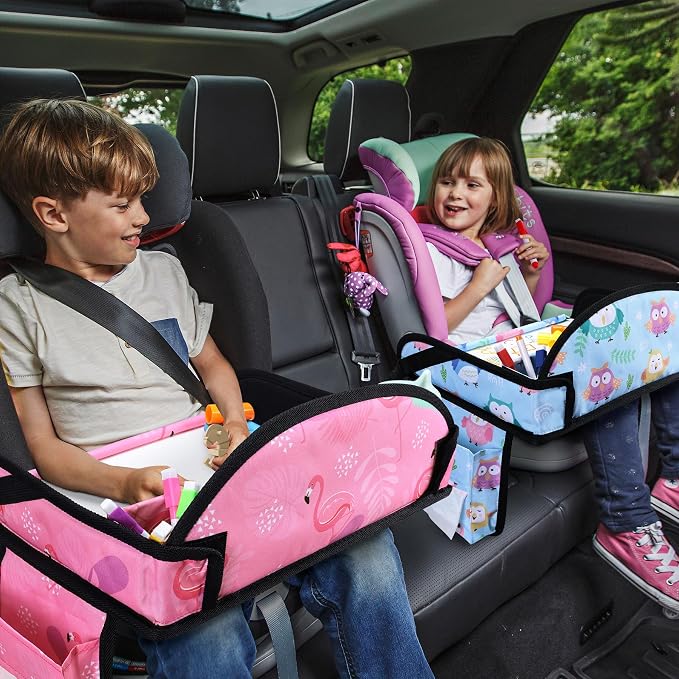 2PCS Kids Travel Tray, Car Seat Tray - Image 7