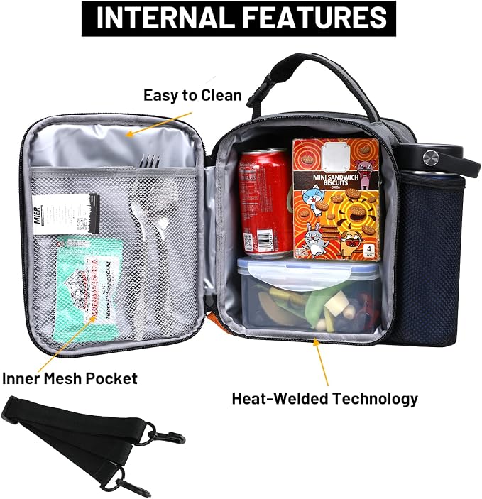 MIER Expandable Lunch Bag Insulated Lunch Box - Image 2