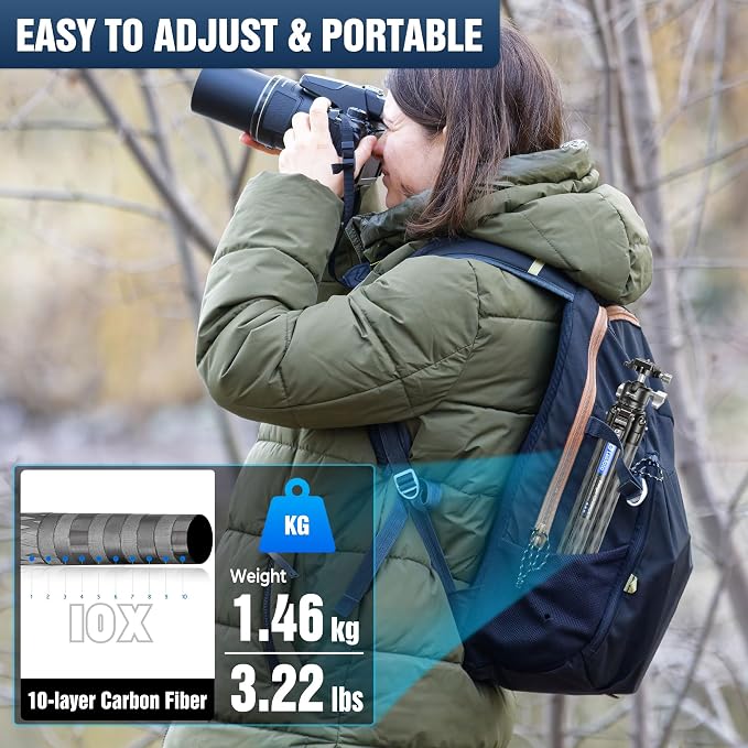 Carbon Fiber Tripod for Camera - Image 4
