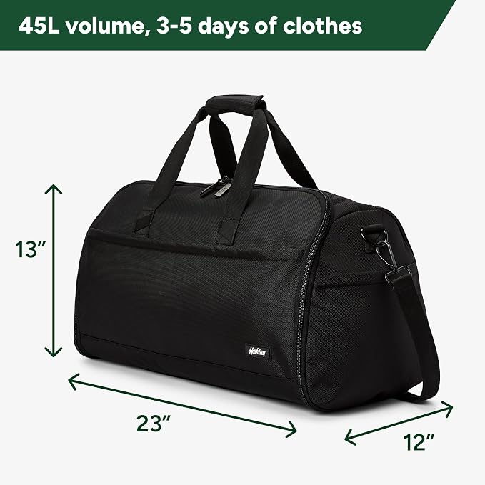 Halfday Convertible 2-in-1 Premium Garment Duffel Weekender Bag 45L | - Image 6