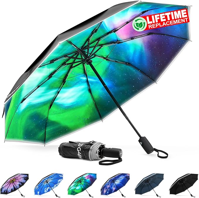 G4Free 42 Inch Eco Windproof Folding Umbrella by G4Free