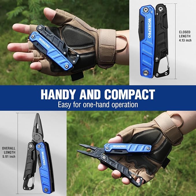 WORKPRO Multitool-11 in 1 Camping Tools - Image 5