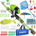 ODDSPRO Kids Fishing Pole Pink, Portable Telescopic Fishing Rod and Reel Combo by ODDSPRO