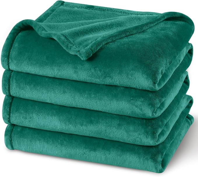 PHF Ultra Soft Fleece Blanket Queen Size, No Shed No Pilling Luxury Plush Cozy by PHF