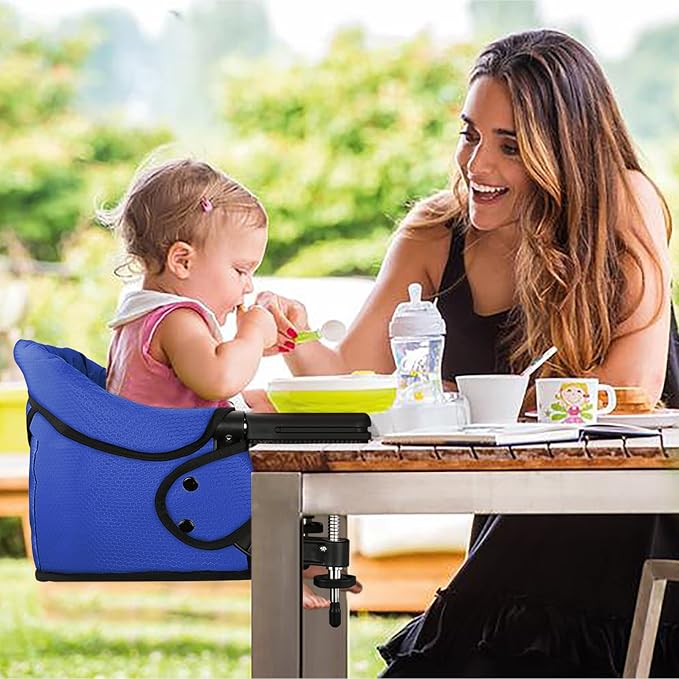Hook On Chair with Removable Dining Tray, Portable Table High Chair, Folding - Image 8