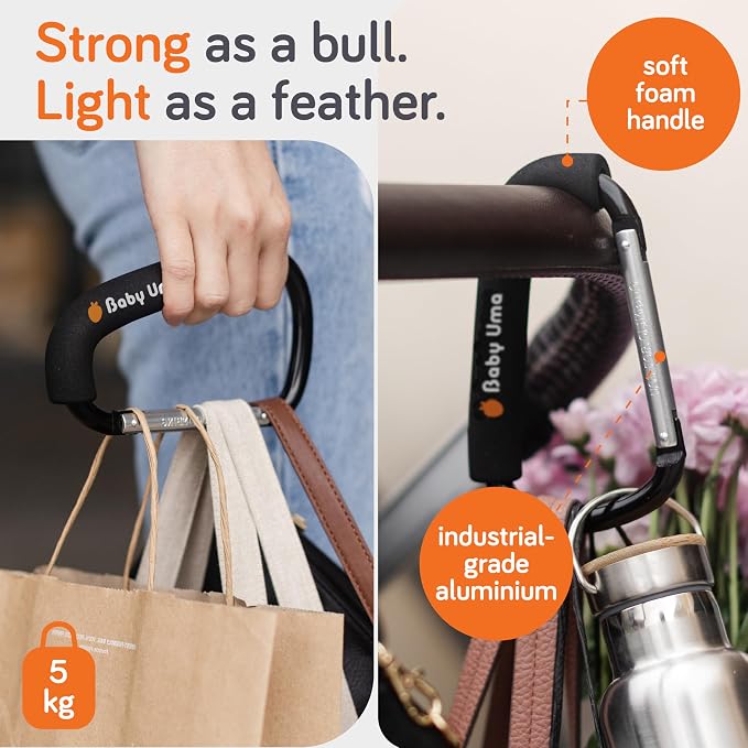 Baby Uma XL Stroller Hooks for Bags - Image 2