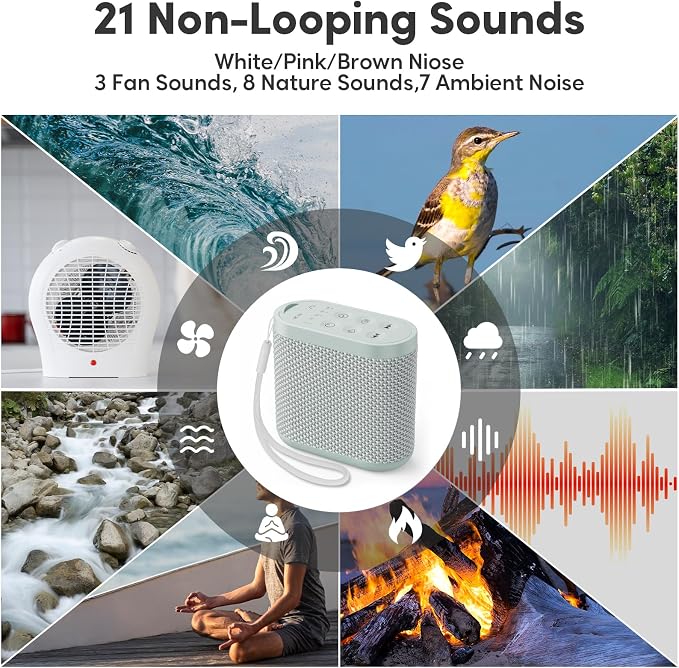 Portable White Noise Machine for Sleeping, Travel & Hotel - Image 3
