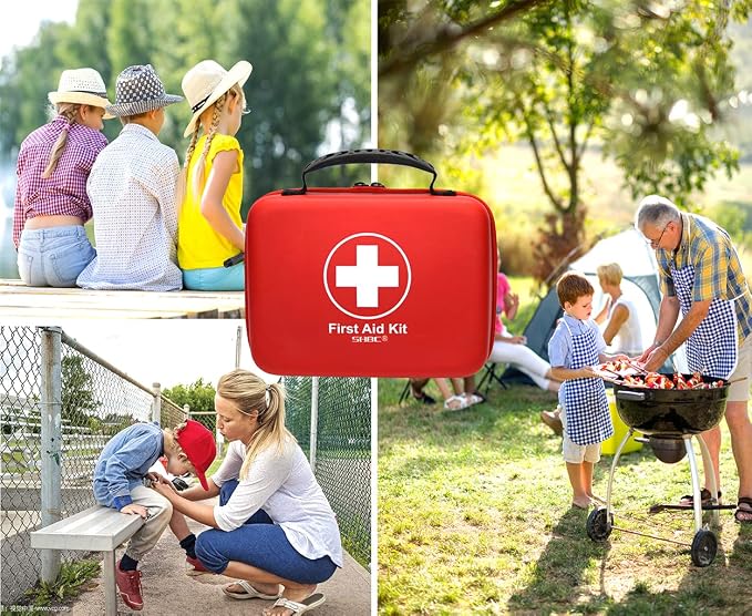 Compact First Aid Kit Designed for Family Emergency Care. Waterproof EVA Case - Image 7
