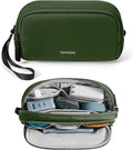 tomtoc Electronic Organizer Travel Case, Water Resistant Dual Compartment Tech by tomtoc
