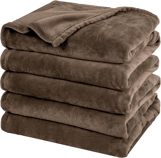 PHF Oversized King Fleece Blanket 120"x120", No Shed No Pilling Big Soft Blanket by PHF
