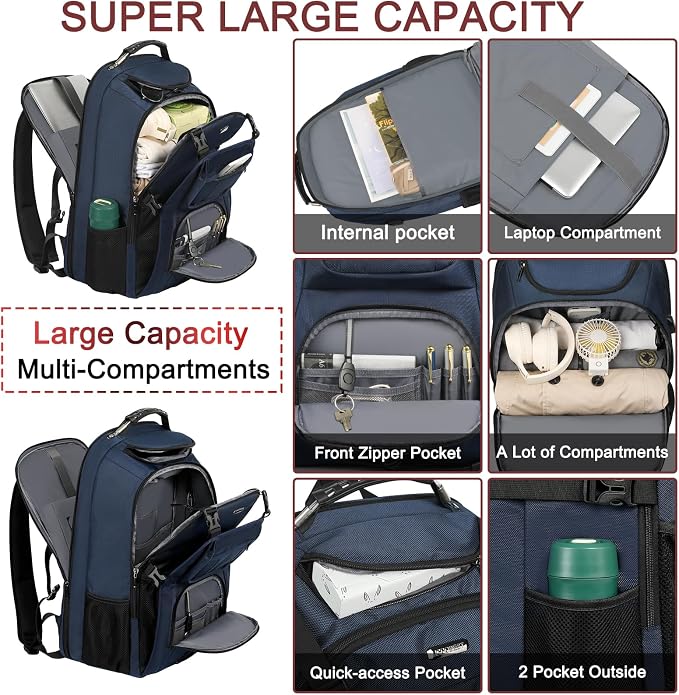 TSA Friendly Travel Laptop Backpack 18.4 inch XXXL Gaming Backpack - Image 4