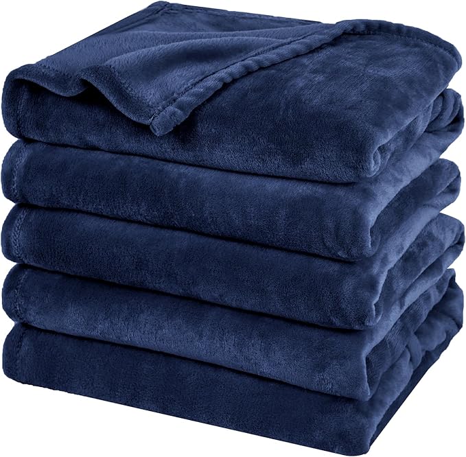 PHF Oversized King Fleece Blanket 120"x120", No Shed No Pilling Big Soft Blanket by PHF