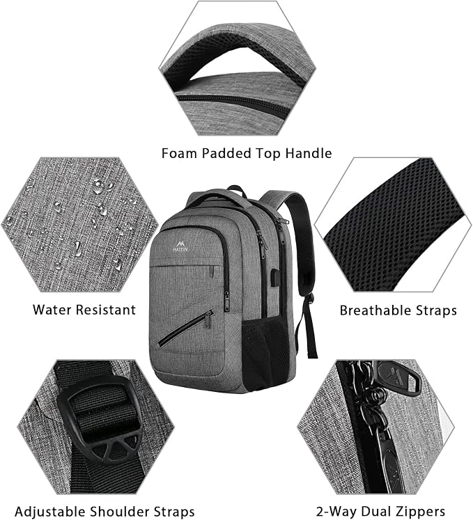 MATEIN 18 Inch Laptop Bookbag, 50 L Extra Large School Laptop Backpack - Image 10