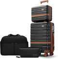 Luggage Sets 4 Piece with TSA Lock Hardside PC+ABS Carry On expandable Suitcase by Unknown