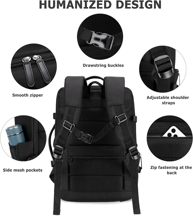 feilario 2 Piece Set 20in Aluminium Frame PC Hard Shell Spinner Wheels Luggage - Image 6