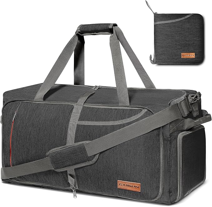 Canway 85L Travel Duffel Bag, Foldable Weekender Bag by CANWAY