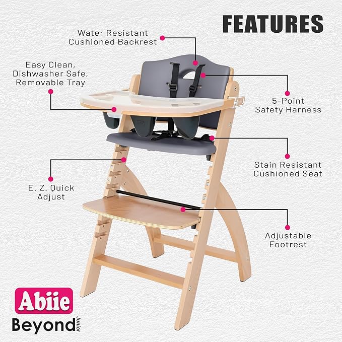 Abiie Beyond Junior Wooden High Chair - Image 2