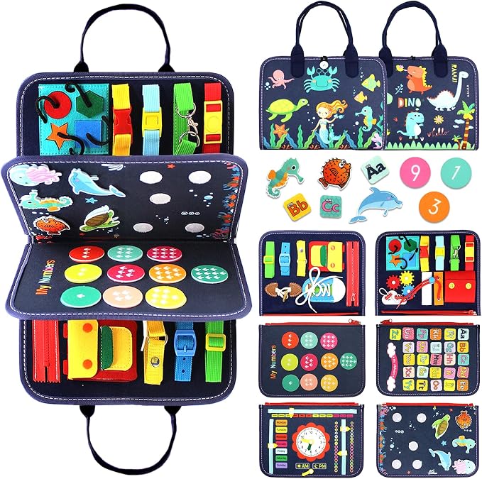 Qizfun Busy Board Montessori Toy by Qizfun