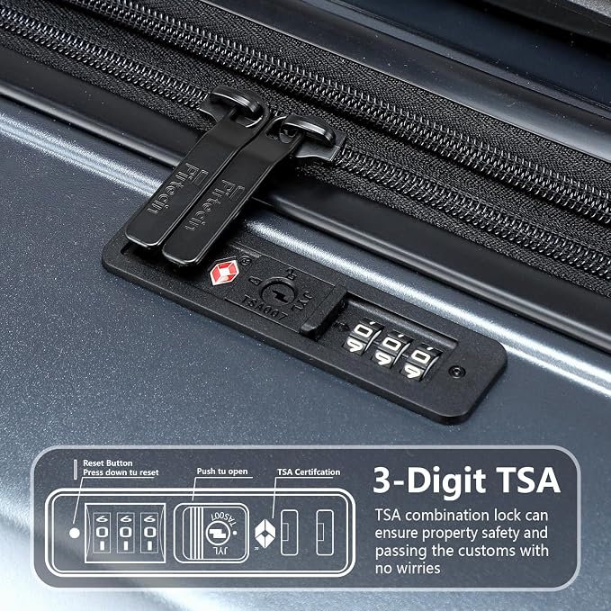 Luggage Sets 2 Piece, 20/28 Inch Lightweight Expandable PC Hardside Durable - Image 7