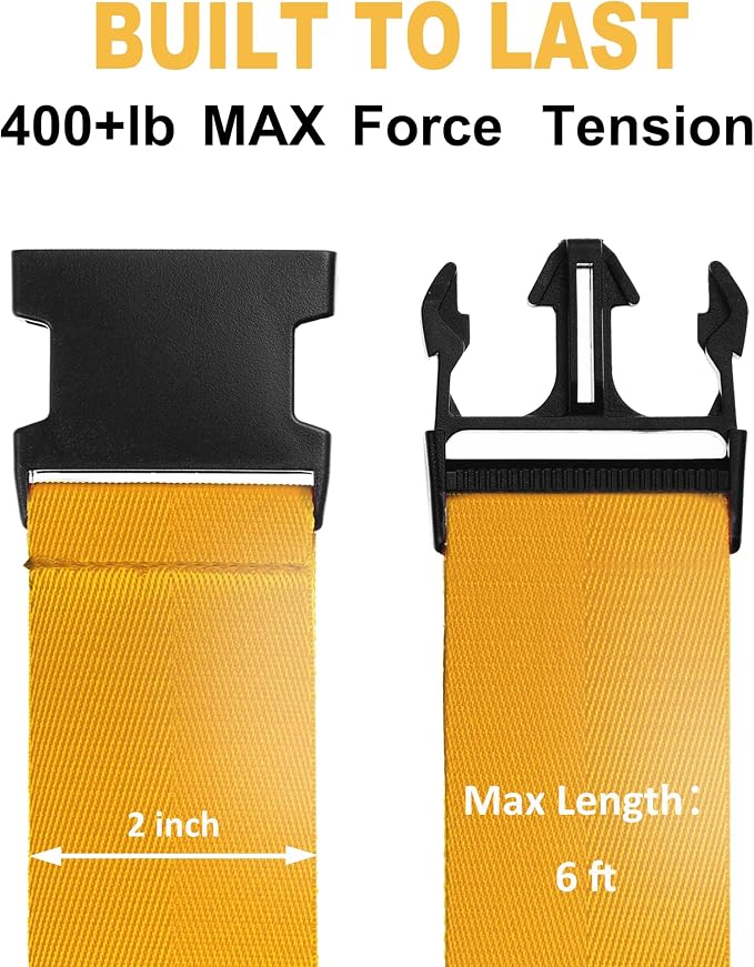 Luggage Straps for Suitcases TSA Approved Travel Belt 4 Pack by Chelmon - Image 2