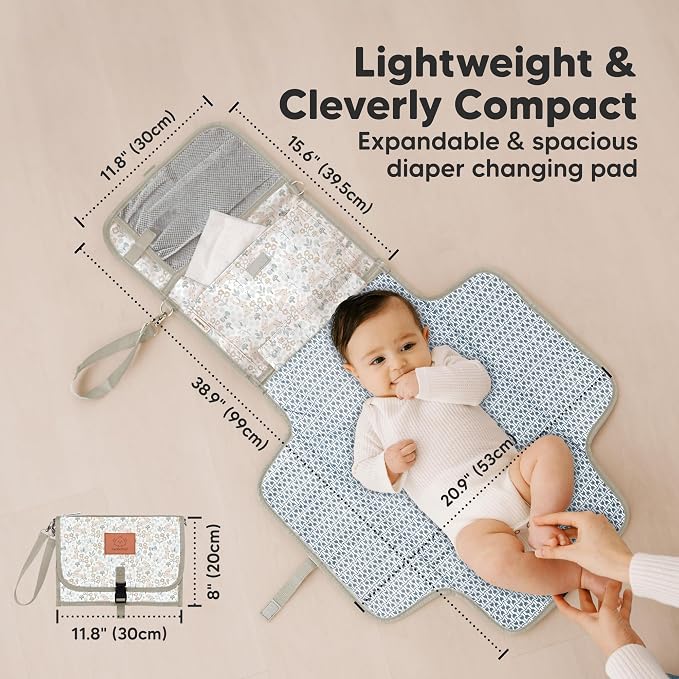 KeaBabies Portable Diaper Changing Pad - Image 3