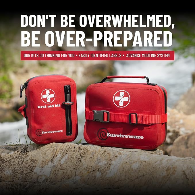Surviveware 110 Pcs Waterproof Premium Survival First Aid Kit - Image 7