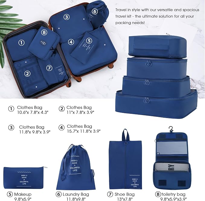 Merax Luggage sets of 13 Piece 16 20 24 28 IN Carry on Luggage sets 4 piece - Image 3