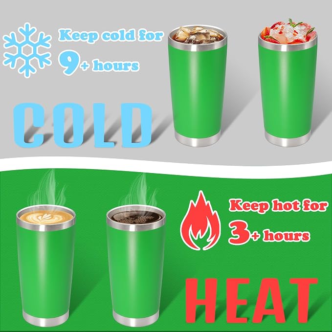 20 oz Tumbler with lid Double Wall Vacuum Insulated Tumblers Stainless Steel - Image 4