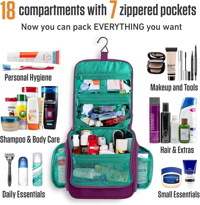 VENTURE 4TH Hanging Travel Toiletry Bag - Image 3