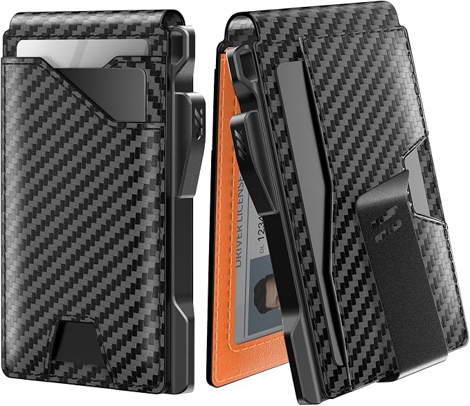 typecase Tactical Wallet for Men Card Holder: Pop Up Card Case, Genuine Leather by typecase