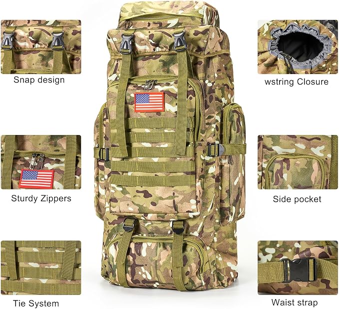 Survival Gear Professional Kit and Large Camping Backpack, First Aid Kit - Image 2
