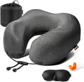 MLVOC Travel Pillow 100% Pure Memory Foam Neck Pillow, Comfortable & Breathable by ProfessionalMemoryFoamProductsManufacturers