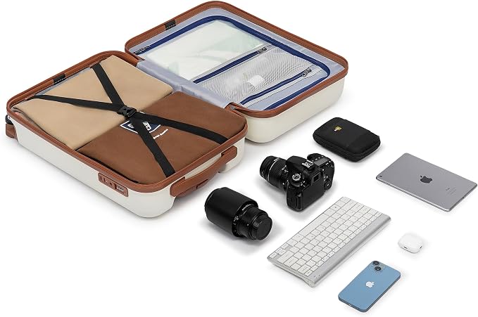 KYME Suitcase Hardshell With Double Spinner Wheels, PC+ABS TSA Lock Travel - Image 7