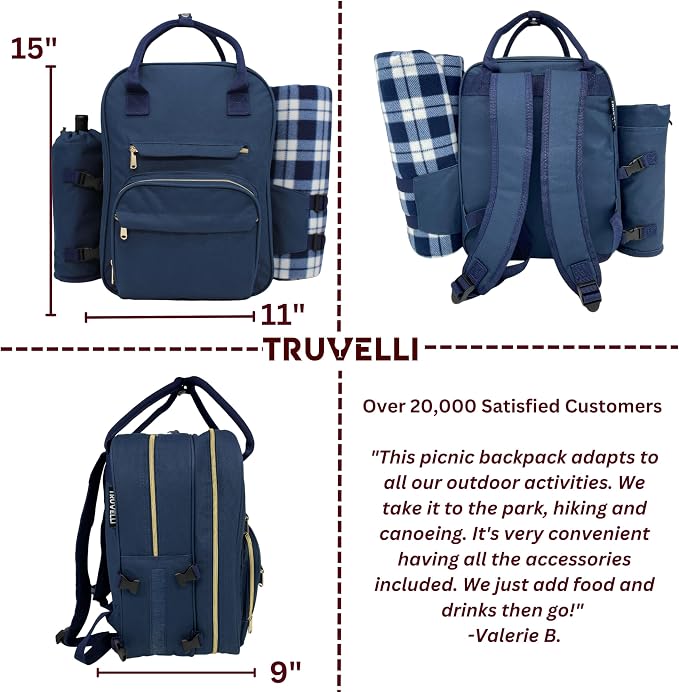 Truvelli Picnic Backpack for 2 - Image 4