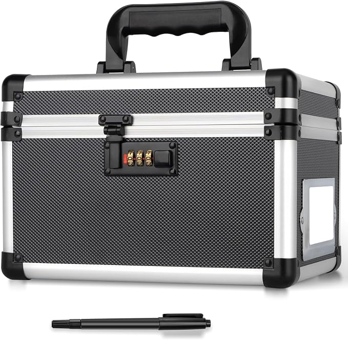 10.2 x 7 x 7.5 Inch Lockable Storage Box by LOCKCURX