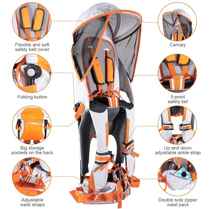 Baby Shoulder Carrier Baby Hiking Backpack Carrier - Image 2