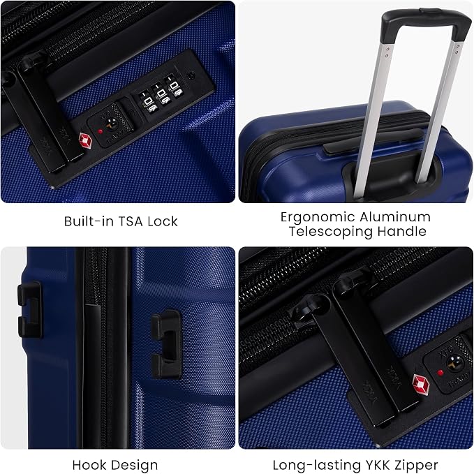 Hardside Carry On Luggage 22x14x9 Airline Approved - Image 6