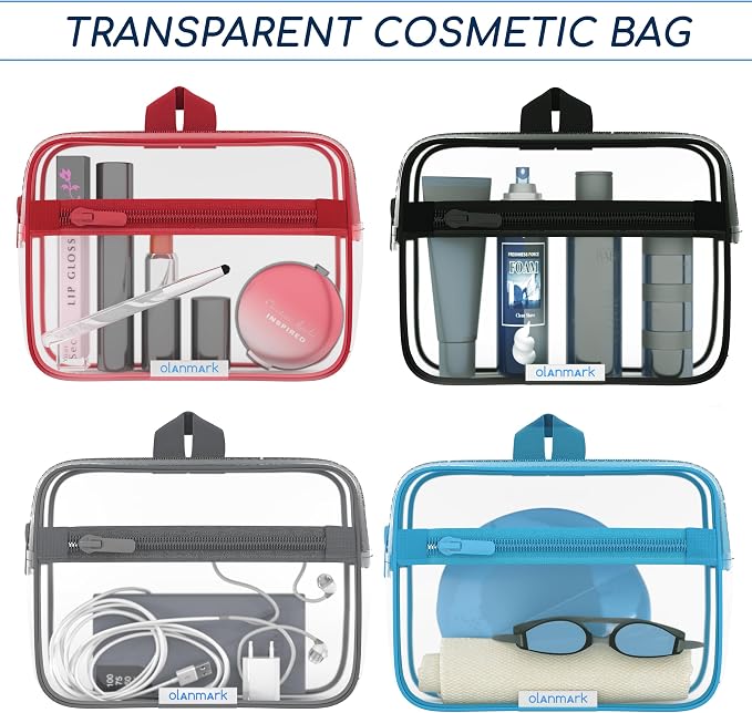TSA Approved Toiletry Bag 3-1-1 Clear Travel Cosmetic Bag - Image 6