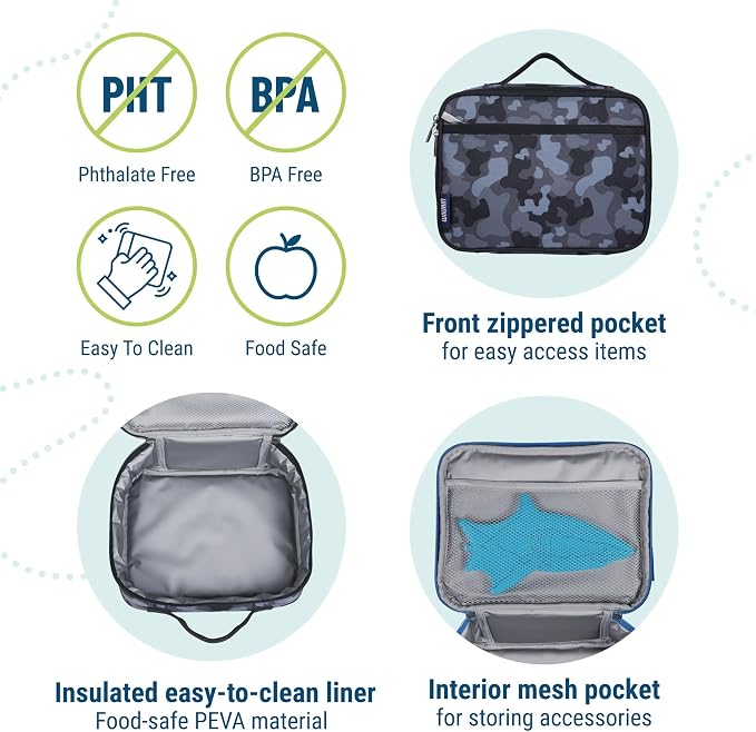 Wildkin Kids Insulated Lunch Box – Durable and Reusable - Image 4