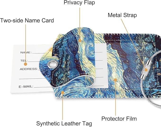 Fintie Luggage Tags, Privacy Cover ID Label - Image 4