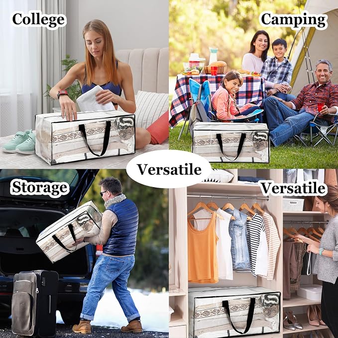 4 Pcs 24 Gallon Large Moving Bags - Image 6